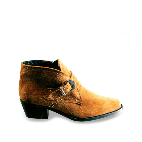 Ayse Suede Boot Caramel