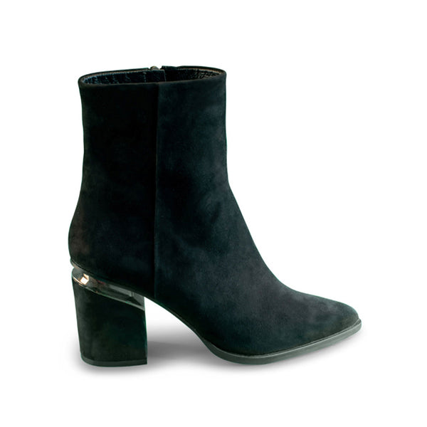 Emma Steel Heel Boot Black