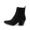 Ami Pointy Suede Boot Black