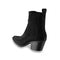 Ami Pointy Suede Boot Black