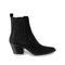 Ami Pointy Suede Boot Black