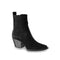 Ami Pointy Suede Boot Black